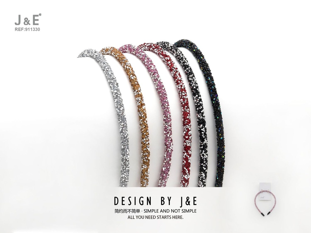 [12u/cx]Accesorio para el cabello con brillantes de colores