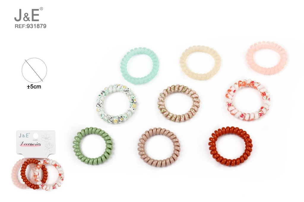 [12u/cx]Set de 3 pinzas de colores con acabado mate 5.5 cm