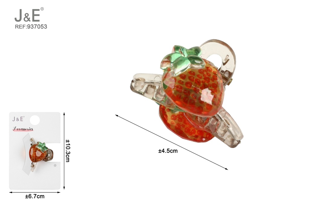 [12u/cx]Pieza pequeña en forma de garra de fresa 4.5cm