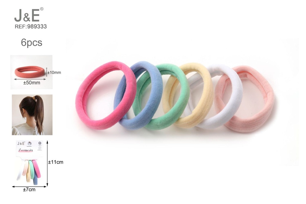 [24u/cx]Anillos gruesos decorativos 6 piezas 6 colores