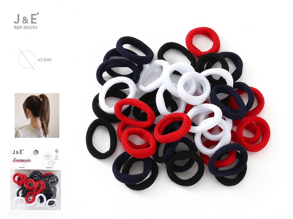 [12u/cx]Conjunto de anillos de toalla 40 piezas - Modelo 3659-8#