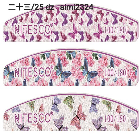 [10u/cx] Lixa de unha de esponja diamante – Série flores pequenas 1,6MM núcleo branco