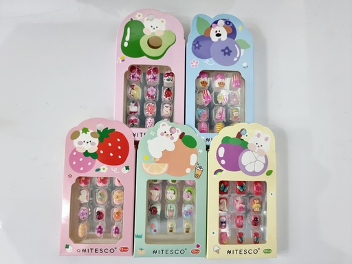 [12u/cx]Uñas postizas infantiles con impresión digital