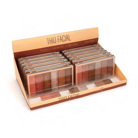Paleta Trio Facial 6 Cors  12UNIDADES