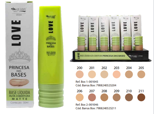 BASE LIQUIDA PRINCESA DAS BASE 206-211      42UNIDADES