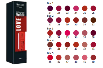 BATOM LÍQUIDO MATTE 24 HORAS 39-44 BOX COM 48 UNIDADES