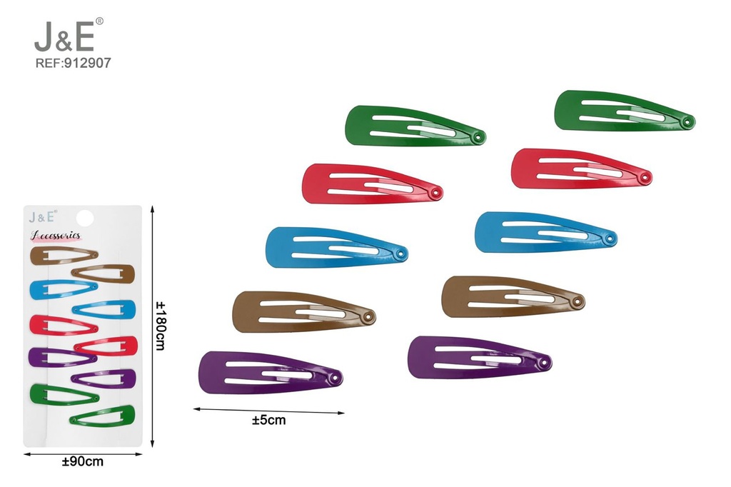 [12u/cx]Set de Broches BB de 5cm en colores variados