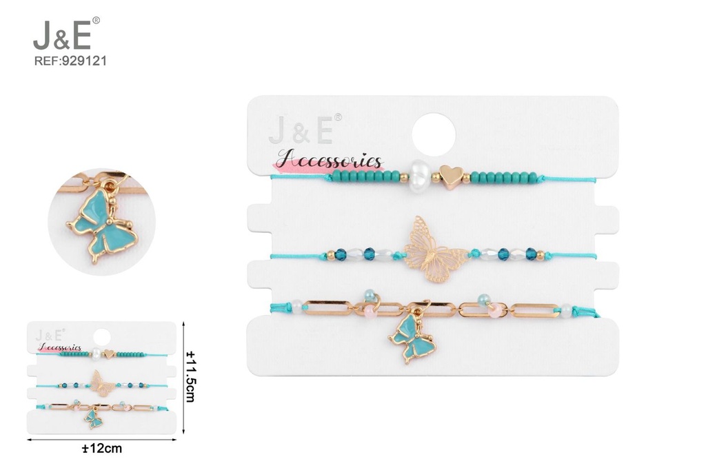 [6u/cx]Set de 3 pulseras