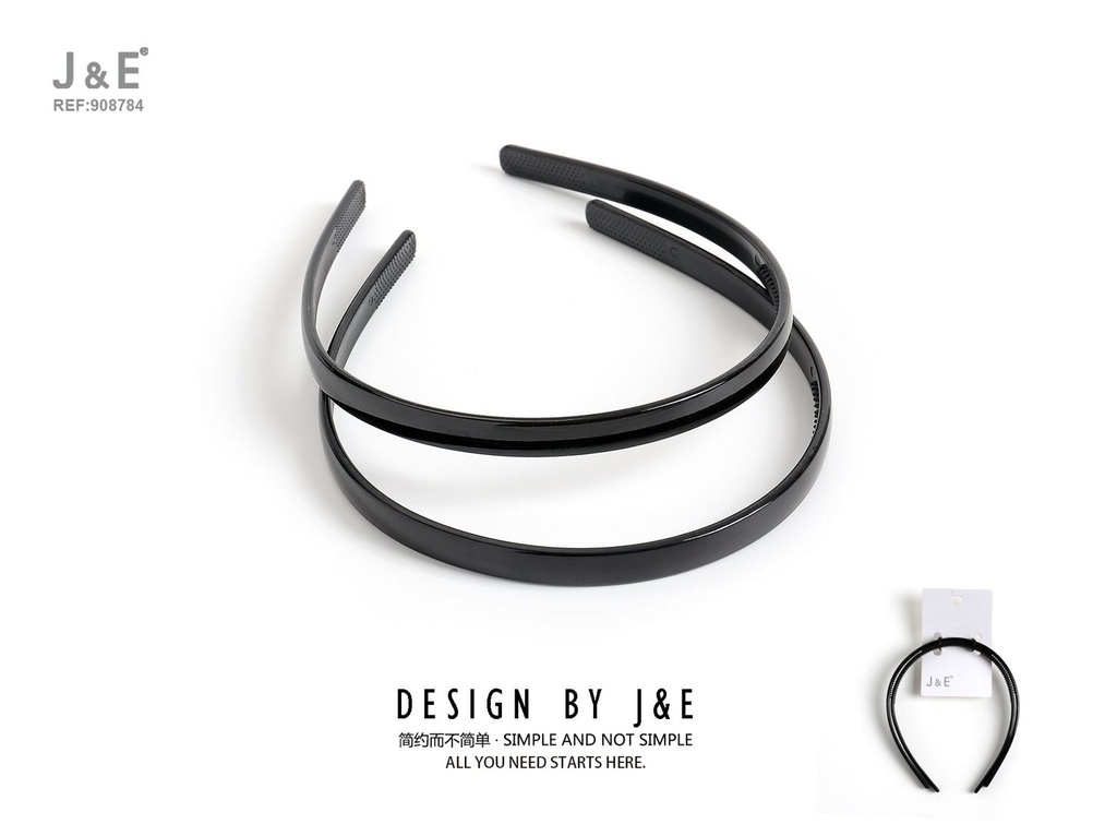 [12u/cx]Hebe brillante negra 1 cm (set de 2)
