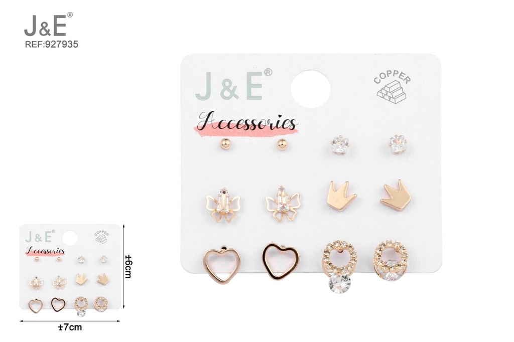[6u/cx]Conjunto de aretes - 6 pares