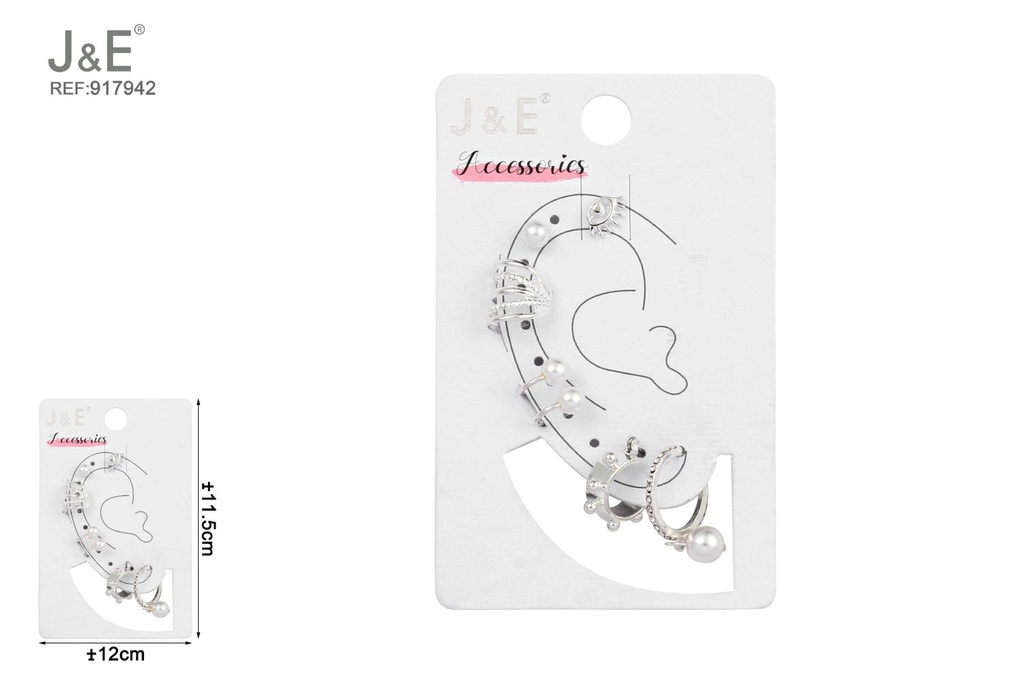 [6u/cx]Set de 6 pares de pendientes