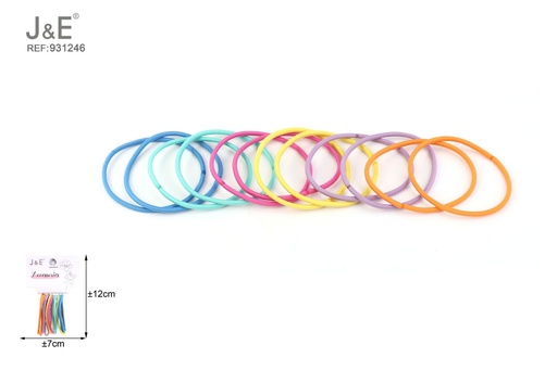 [931246] [12u/cx]Gomas delgadas coloridas de primavera, 12 piezas