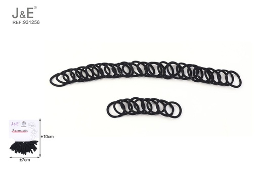 [931256] [12u/cx]Gomas finas negras, 40 piezas