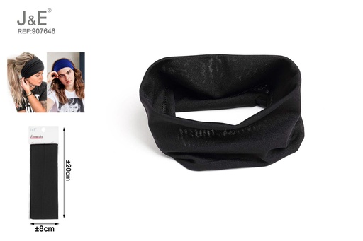 [907646] [12u/cx]Diadema de leche seda negra 9 cm