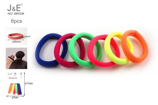 [989336] [24u/cx]Anillos de toalla de Dupont 6 piezas mixtas en 6 colores