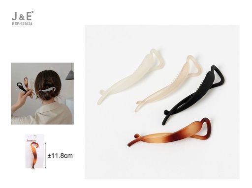 [925634] [12u/cx]Clip trenzado 11.8 cm