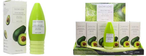 [MX032] CREME PARA ÁREA DOS OLHOS DE ABACATE GLOW LOVE COM 36 UNIDADES
