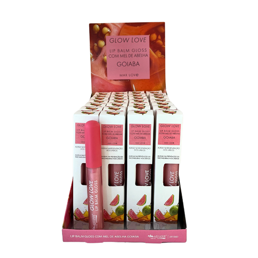 [MX051] Lip Balm Gloss com Mel de Abelha Goiaba_DISPLAY COM 28 UNIDADES