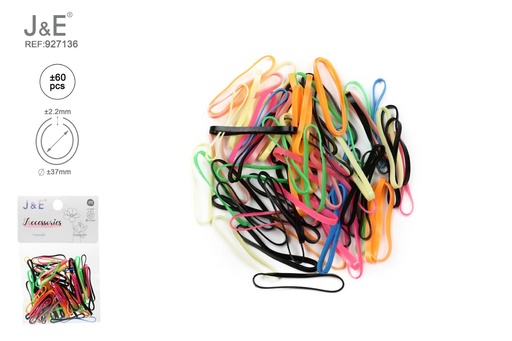 [927136] [24u/cx]Set de ligas grandes multicolor ±60 piezas