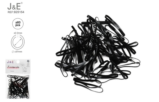 [925154] [24u/cx]Set de ligas grandes negras ±60 piezas