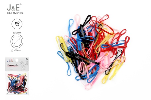 [925159] [24u/cx]Set de ligas grandes en colores oscuros ±60 piezas