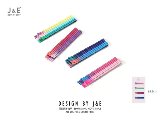 [913257] [12u/cx]Set de 24 pinzas color degradado