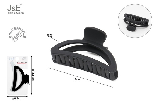 [924750] [12u/cx]Pinza de garra de 9.0cm modelo 6285 - Esmalte elástico color negro